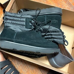 UGG Black and Gray Snow Boots